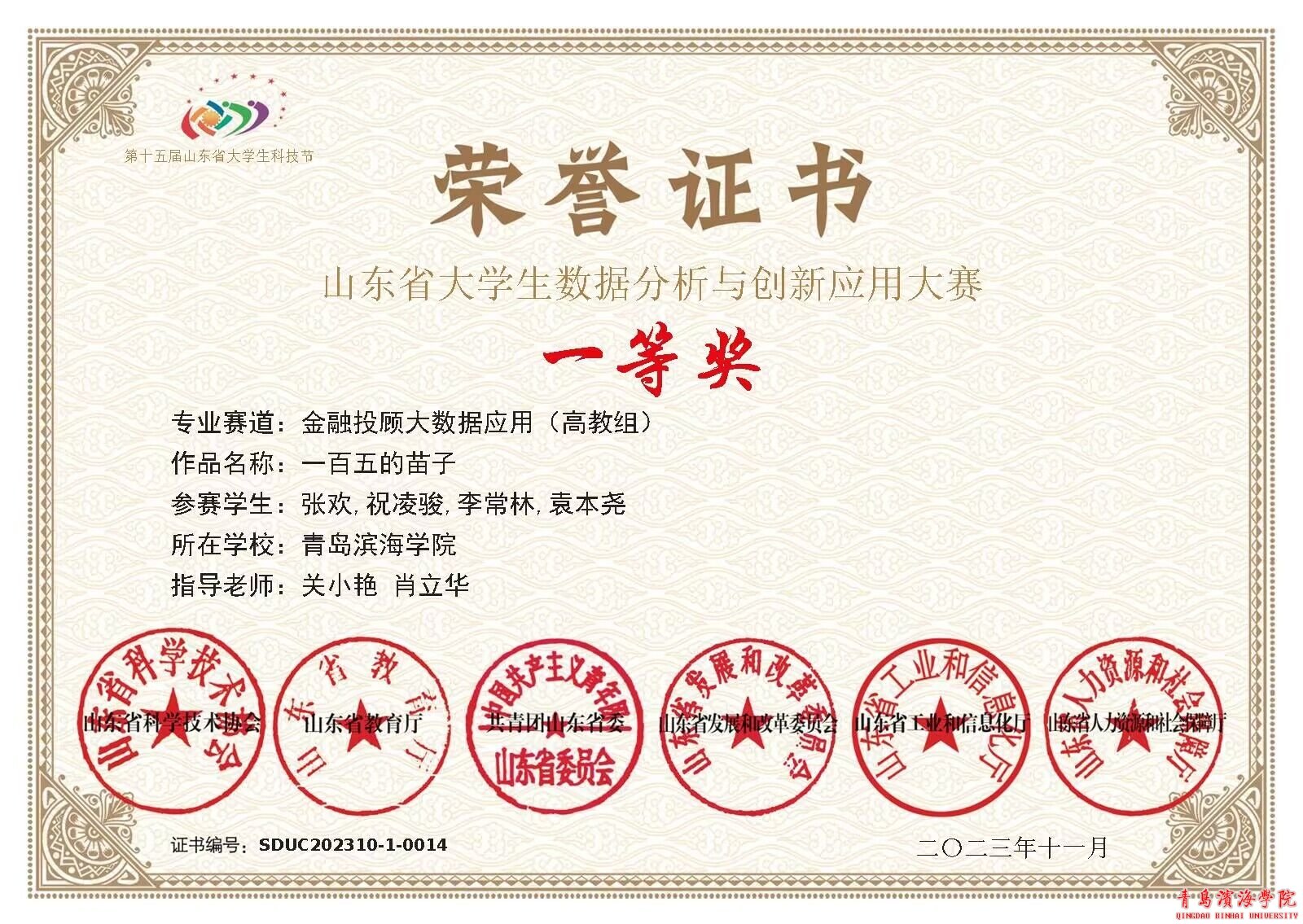 关小艳老师指导的队伍(成员