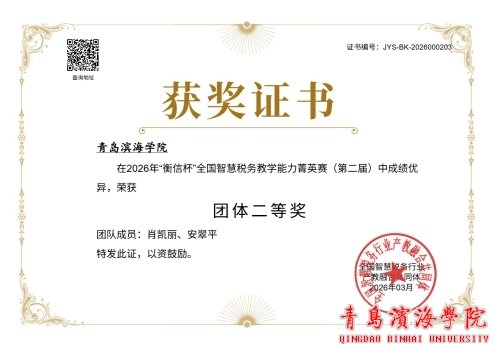 双双荣获大赛个人二等奖